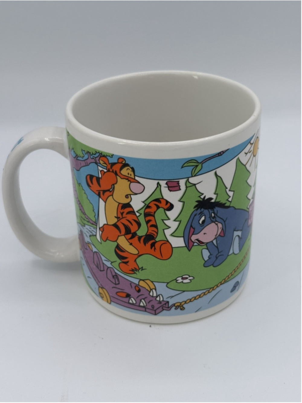 Disney Pooh Piglet Eeyore Tigger Ceramic Coffee Mug Florida on Handle Applause